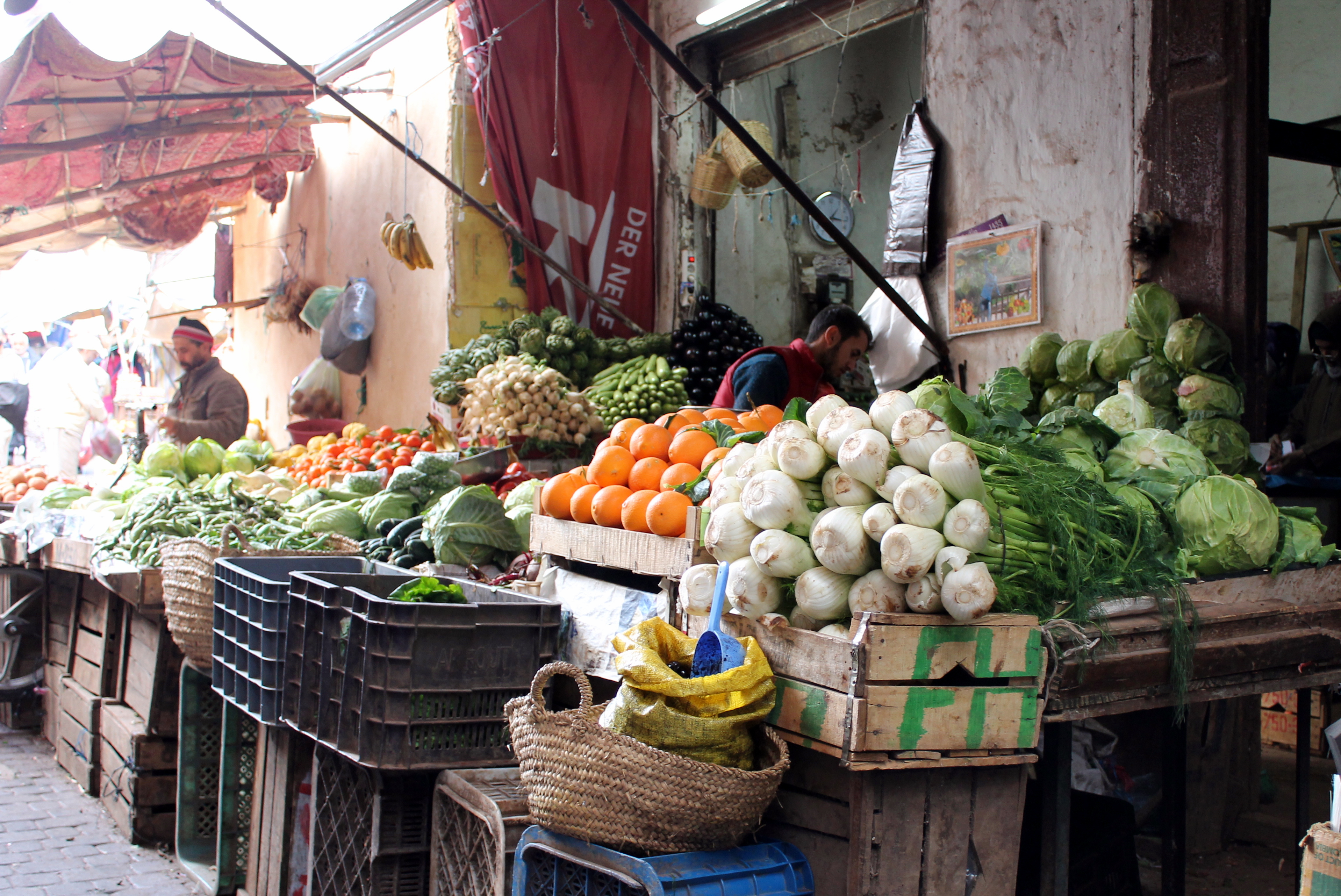 produce market stall