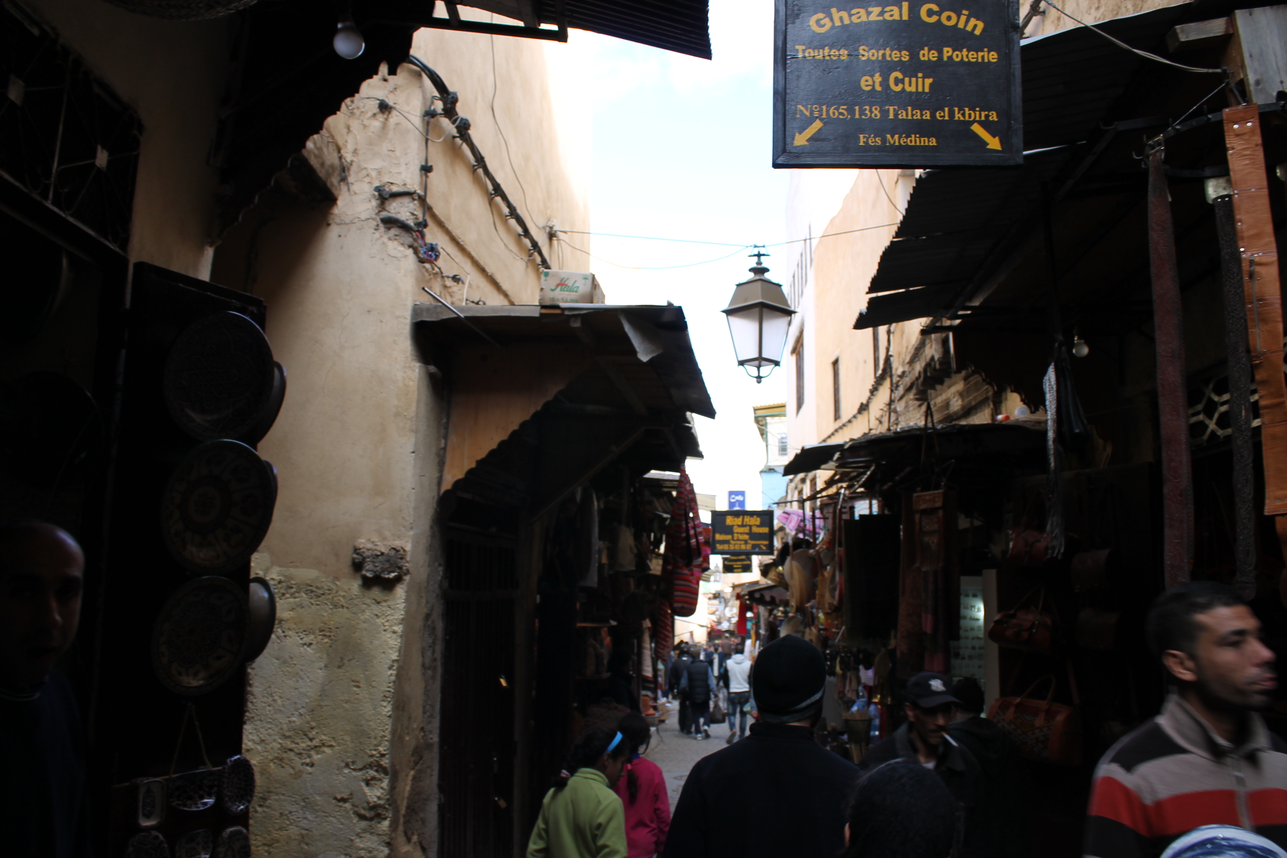 busy old city street