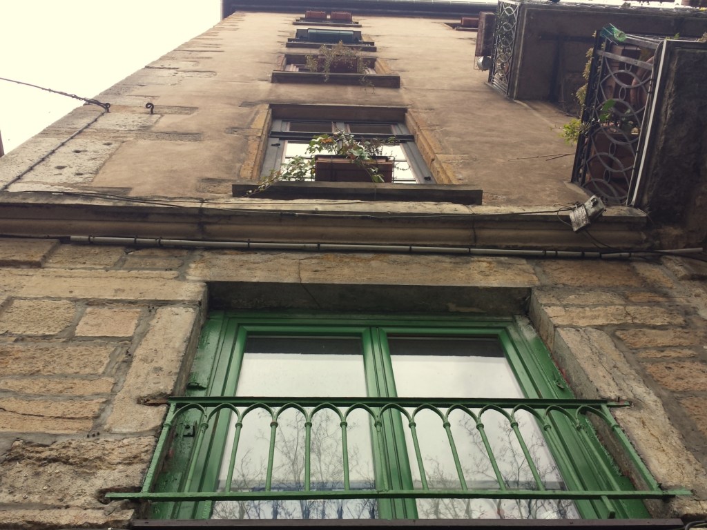 looking up at all apartment building
