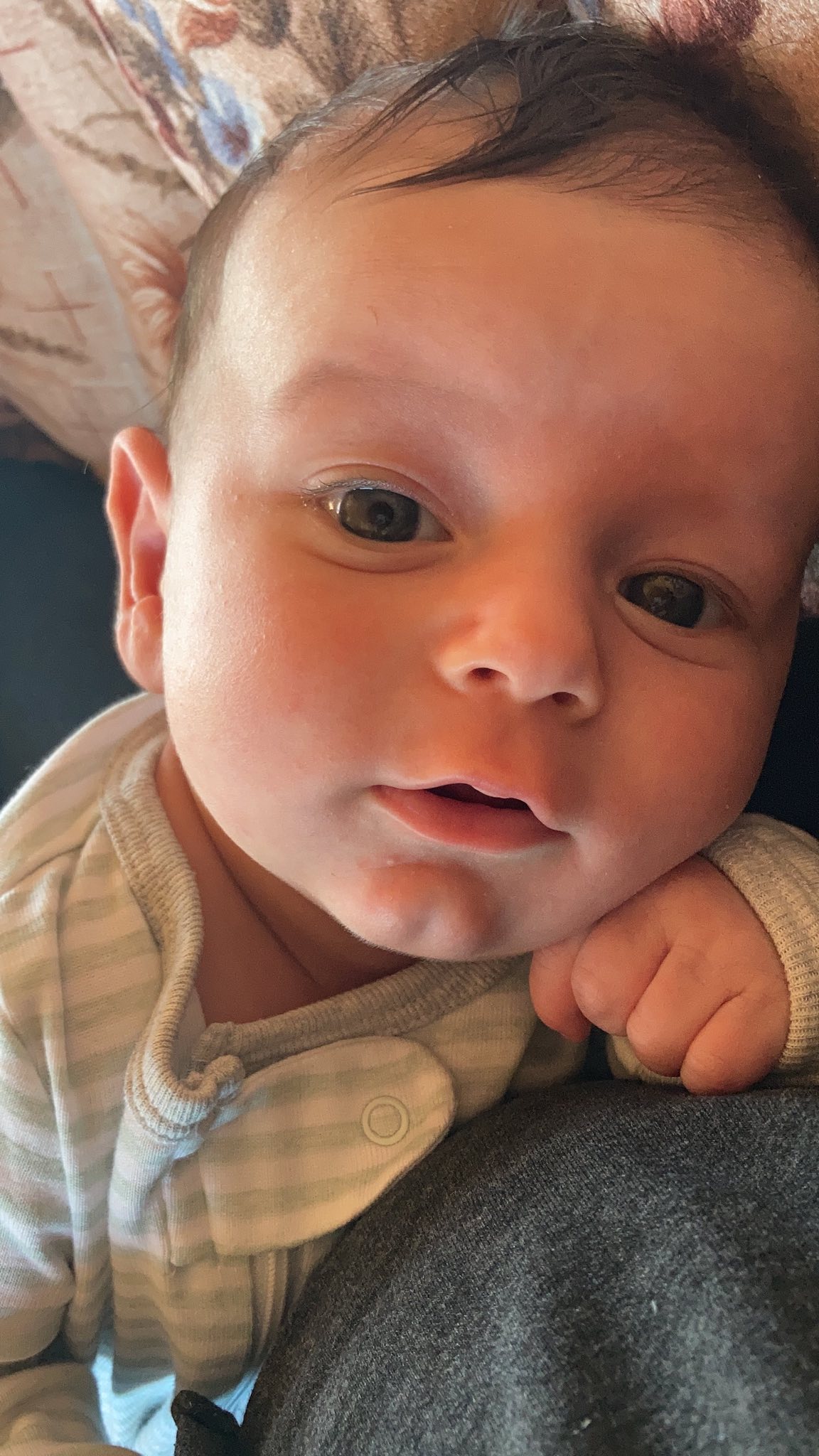 baby looking at camera