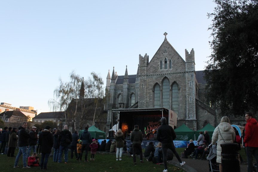 concert in lawn of St. Patrick's Cathedral